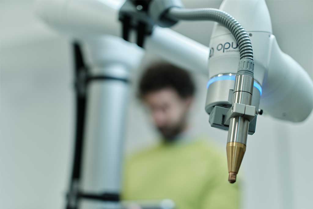 primo piano di un cobot