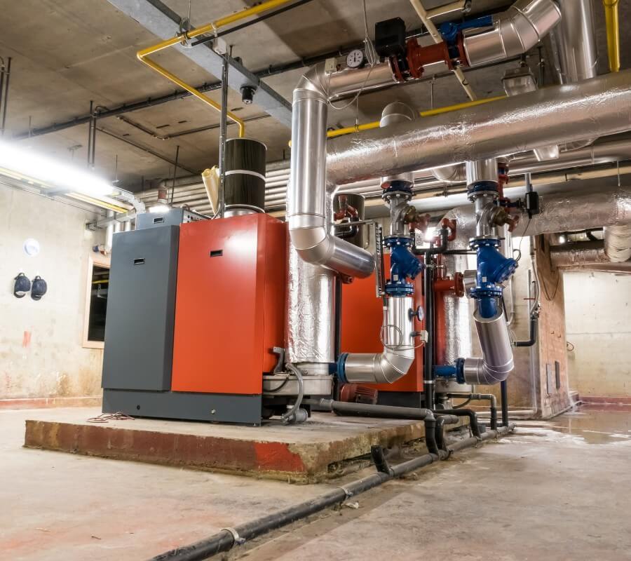 Impianto di test bruciatori con linea fuel automatizzata