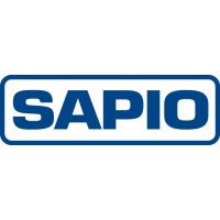 Logo dell'azienda SAPIO, con la scritta blu in maiuscolo racchiusa in un rettangolo dai bordi arrotondati.